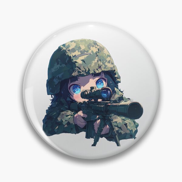 Item preview, Anime Chiriko Tsurumi Anohana Chibi Sniper Emotional Serene designed and sold by Williamhallano.