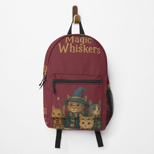 Item preview, Magic Whiskers – Wizard Cats with House Scarves designed and sold by RetroPawsDesign.