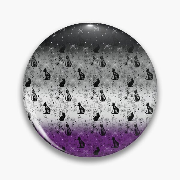 Item preview, Asexual Pride Black Cat Witchy Magic Design designed and sold by Travelslightly.