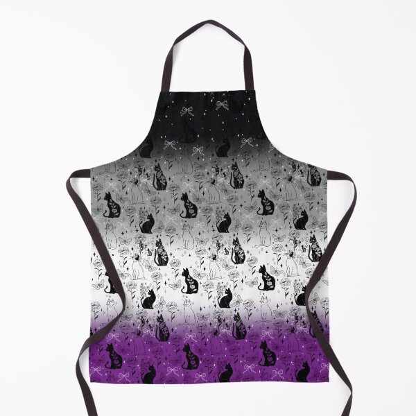 Item preview, Asexual Pride Black Cat Witchy Magic Design designed and sold by Travelslightly.