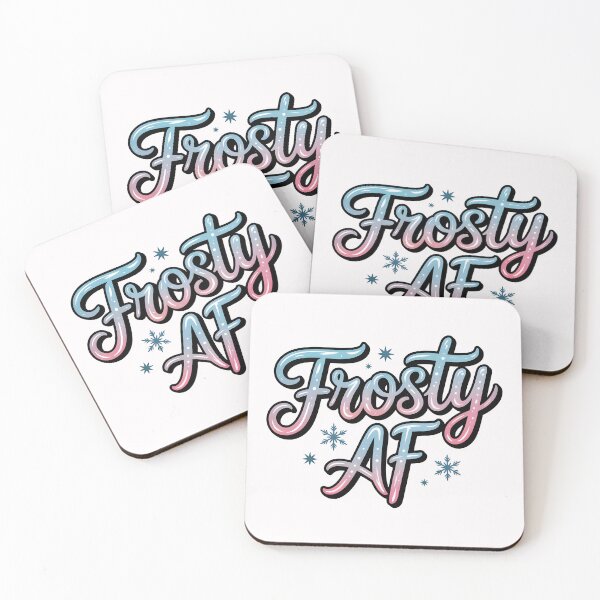 Item preview, Frosty AF – Cool Winter Sparkle Design designed and sold by Jollys-ArtShop.