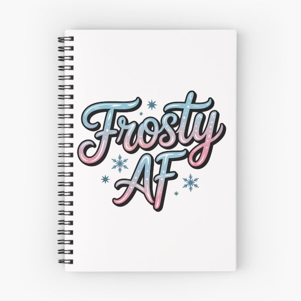 Item preview, Frosty AF – Cool Winter Sparkle Design designed and sold by Jollys-ArtShop.