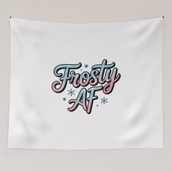 Item preview, Frosty AF – Cool Winter Sparkle Design designed and sold by Jollys-ArtShop.