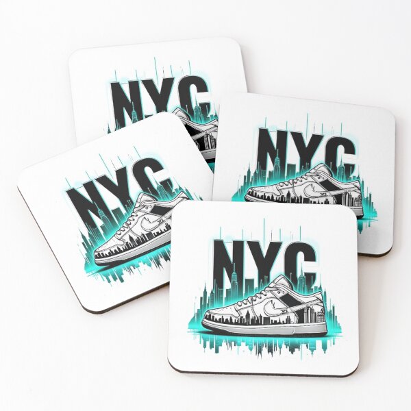 Item preview, NYC Sneaker Sticker – Urban Skyline Energy designed and sold by Imaginarium of Chaos falcon88 .