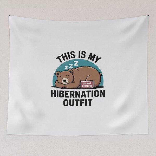 Item preview, This Is My Hibernation Outfit – Funny Winter Bear designed and sold by Jollys-ArtShop.