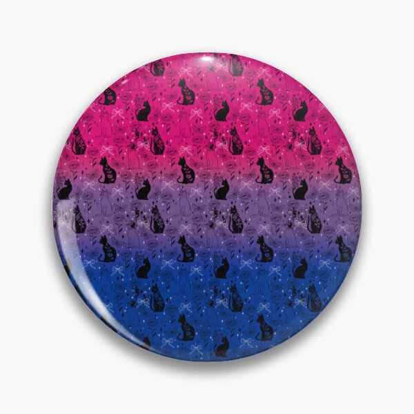 Item preview, Bisexual Pride Black Cat Witchy Magic Design designed and sold by Travelslightly.