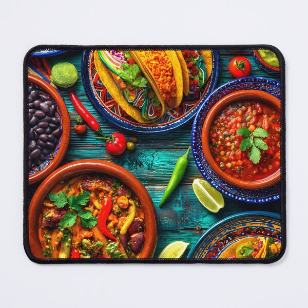 Item preview, Delicious Mexican Tacos and Colorful Ingredients designed and sold by Artessie.