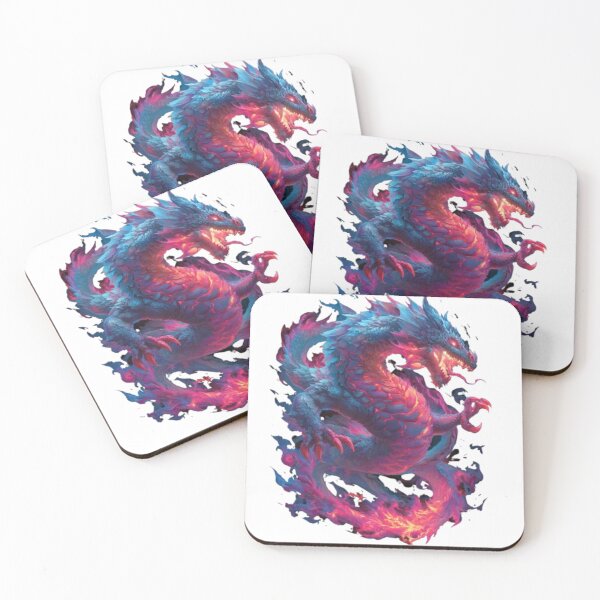 Item preview, Fiery Dragon – Mythical Creature Fantasy Artwork designed and sold by AlexLineArt.