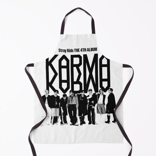 Item preview, Stray Kids KARMA teaser images black white group photo bang chan lee know changbin hyunjin han felix seungmin jeongin kpop skzoo designed and sold by Kpop-Noona.
