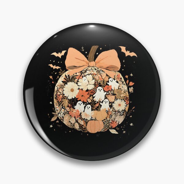 Item preview, Vintage Floral Pumpkin Ghost designed and sold by Tobiasforslund.