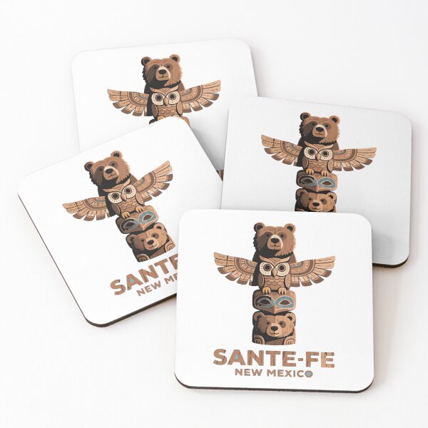 Item preview, Santa Fe T-Shirt, New Mexico Graphic Tee, Totem Pole Bear & Owl Shirt, Southwestern Souvenir Unisex Top designed and sold by Promoffy.