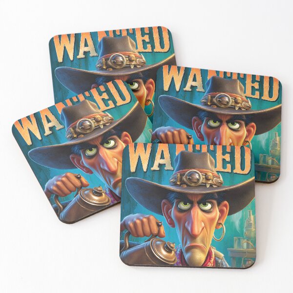 Item preview, Wanted: Gritty Cowboy Seeking Coffee Fix designed and sold by Artessie.