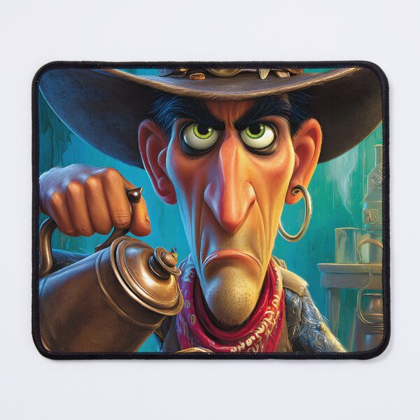 Item preview, Wanted: Gritty Cowboy Seeking Coffee Fix designed and sold by Artessie.