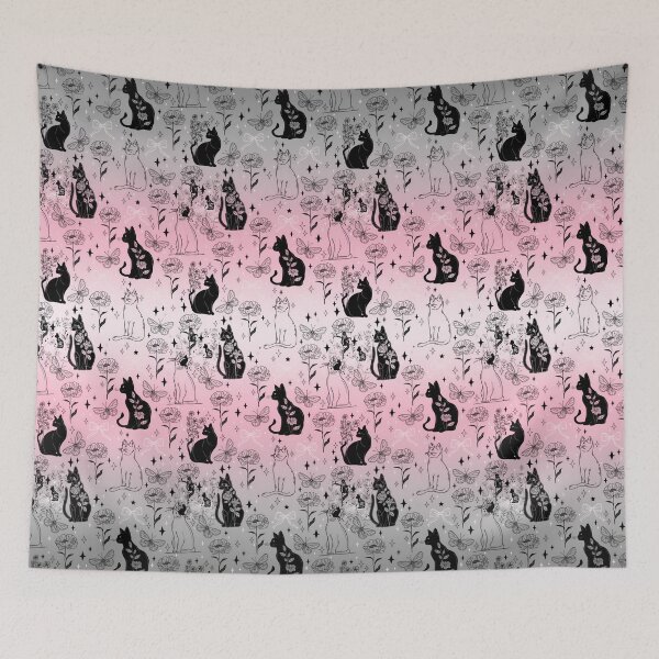 Item preview, Demigirl Pride Black Cat Witchy Magic Design designed and sold by Travelslightly.
