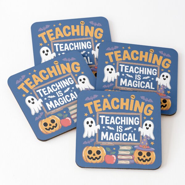 Item preview, Teaching Is Magical Halloween Teacher Design – Cute Ghosts & Pumpkins designed and sold by Wicked.Teez.