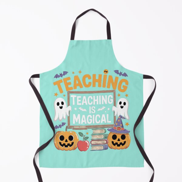 Item preview, Teaching Is Magical Halloween Teacher Design – Cute Ghosts & Pumpkins designed and sold by Wicked.Teez.