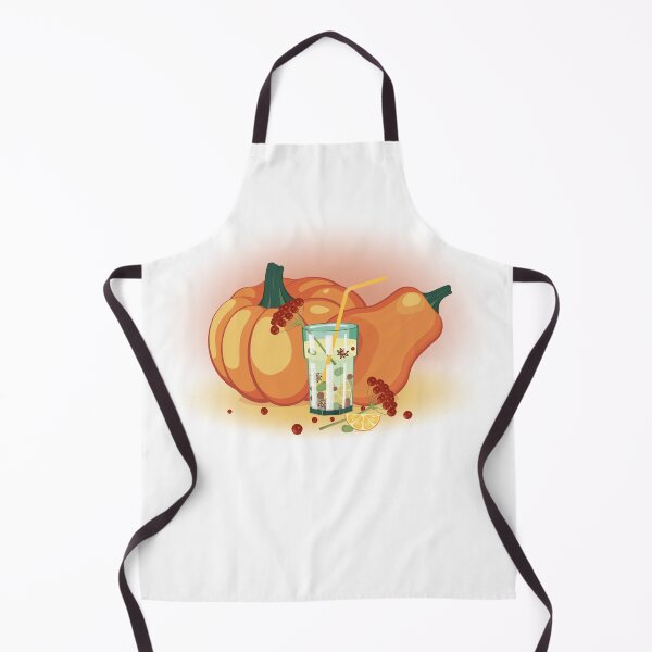Item preview, Fall-Inspired vector illustration with red Berries, Pumpkins, and Hot Tea with Rosehip, Anise, and Mint designed and sold by KosaUA.