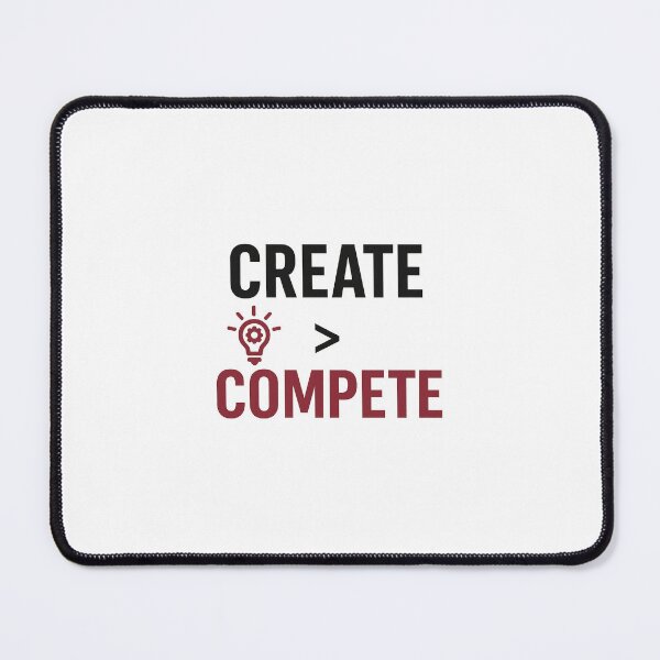 Item preview, Create > Compete | Inspirational Minimalist Typography Shirt designed and sold by Letsbegreat.