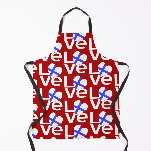 Item preview, White Red Finnish LOVE designed and sold by AuntieShoe.