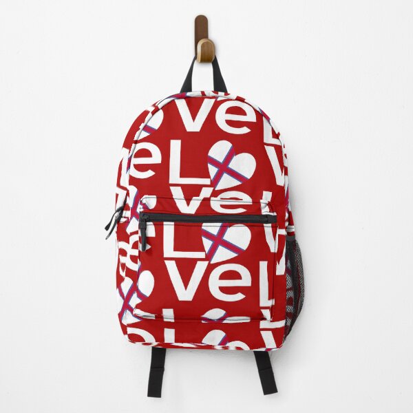 Item preview, Red White Faroe Islands LOVE designed and sold by AuntieShoe.