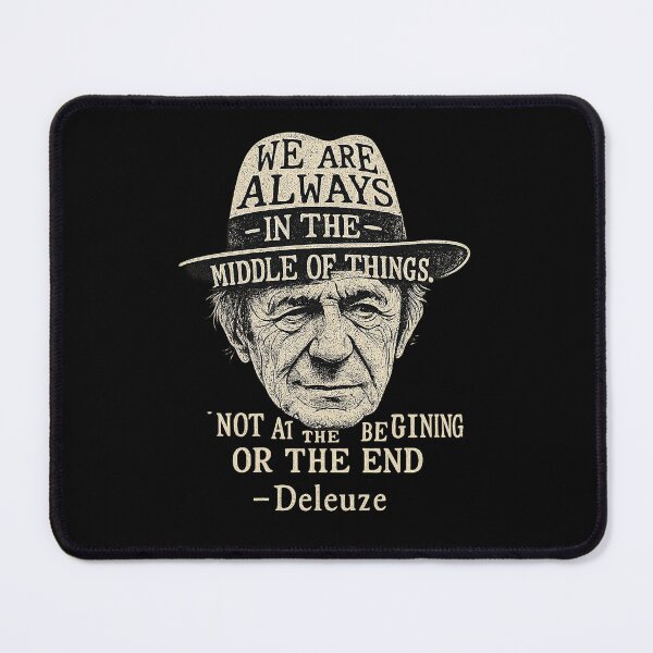 Item preview, Deleuze in the Middle of Things — Existential Philosophy Tee designed and sold by Overthinkers Anonymous.