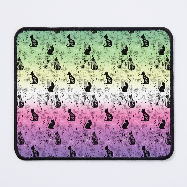 Item preview, Genderfae Pride Black Cat Witchy Magic Design designed and sold by Travelslightly.