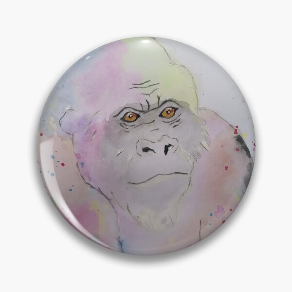 Artikelvorschau, Earth Pulse – Handgemaltes Original-Aquarell Gorilla Art in Motion entworfen und verkauft von RoarWithin.