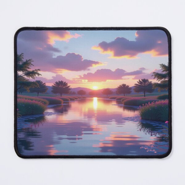 Item preview, Pastel Riverdream – Sunlight, reflection & nature’s silence in a Monet-inspired mood designed and sold by FotoworldEdel.