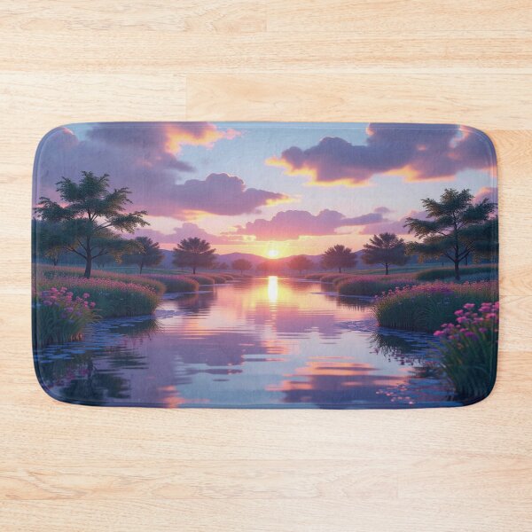 Item preview, Pastel Riverdream – Sunlight, reflection & nature’s silence in a Monet-inspired mood designed and sold by FotoworldEdel.