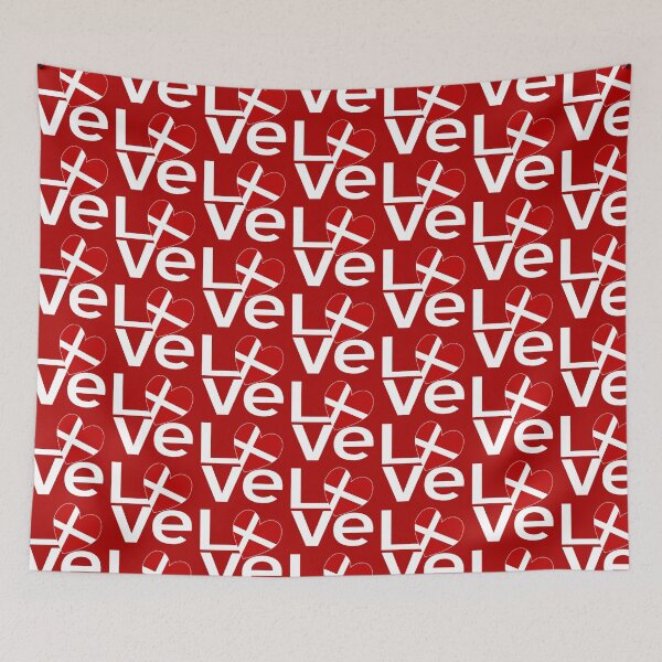Item preview, White Red Danish LOVE designed and sold by AuntieShoe.