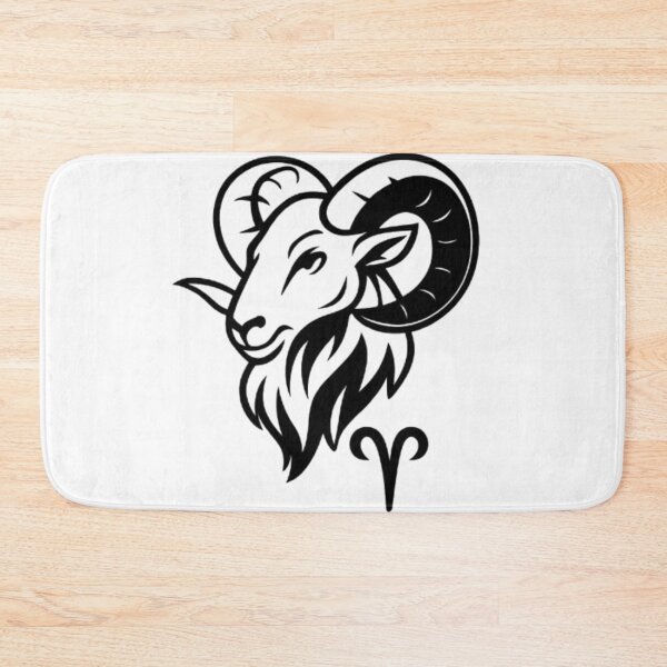 Item preview, Aries Zodiac Sign – Minimalist Ram Head Outline designed and sold by AlexLineArt.