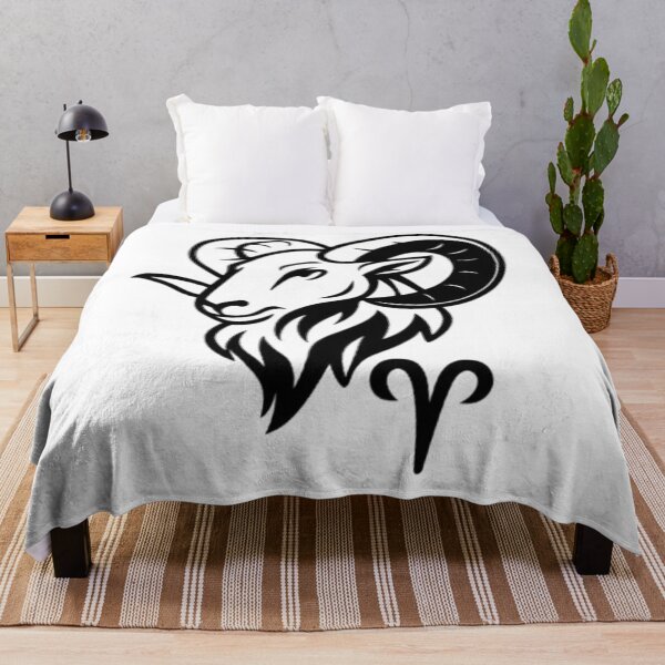Item preview, Aries Zodiac Sign – Minimalist Ram Head Outline designed and sold by AlexLineArt.