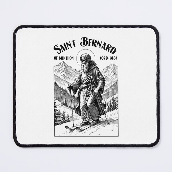 Item preview, Skiing Skier Patron Saint Bernard Vintage Winter Skiers designed and sold by GrandeDuc.