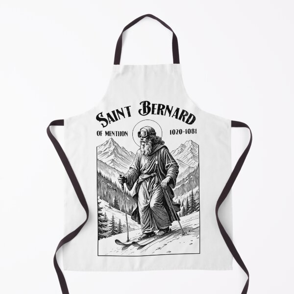 Item preview, Skiing Skier Patron Saint Bernard Vintage Winter Skiers designed and sold by GrandeDuc.