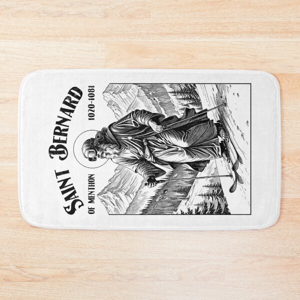 Item preview, Skiing Skier Patron Saint Bernard Vintage Winter Skiers designed and sold by GrandeDuc.