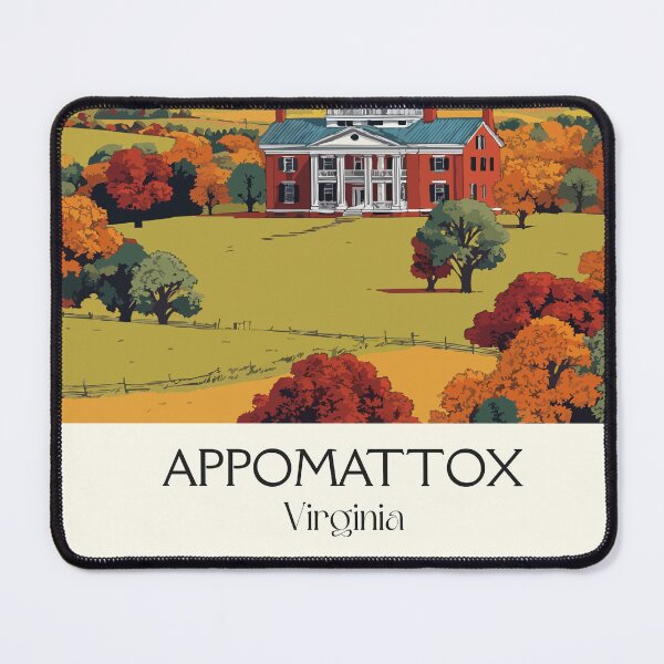 Item preview, Appomattox Virginia Vintage Travel Design | Historic Court House Art designed and sold by TuncGK.