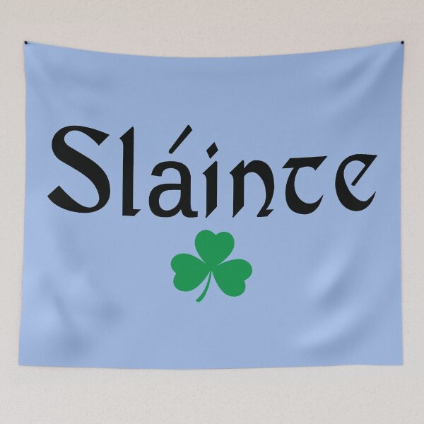 Item preview, Slainte Text Only Design With Shamrock 1 designed and sold by DigitalandPhoto.