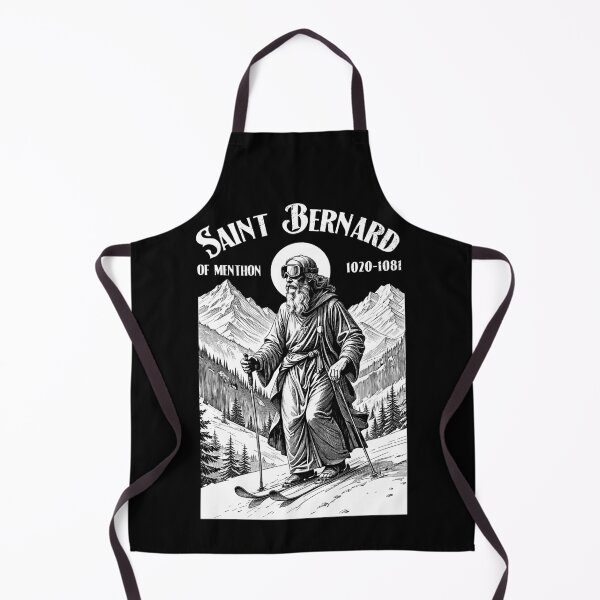 Item preview, Skiing Skier Patron Saint Bernard Vintage Winter Skiers designed and sold by GrandeDuc.