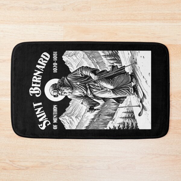 Item preview, Skiing Skier Patron Saint Bernard Vintage Winter Skiers designed and sold by GrandeDuc.