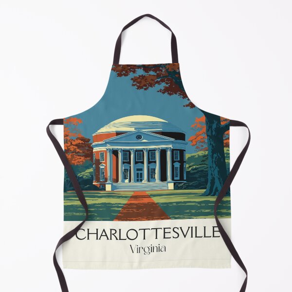 Item preview, Charlottesville Virginia Vintage Travel Art | The Rotunda Illustration designed and sold by TuncGK.
