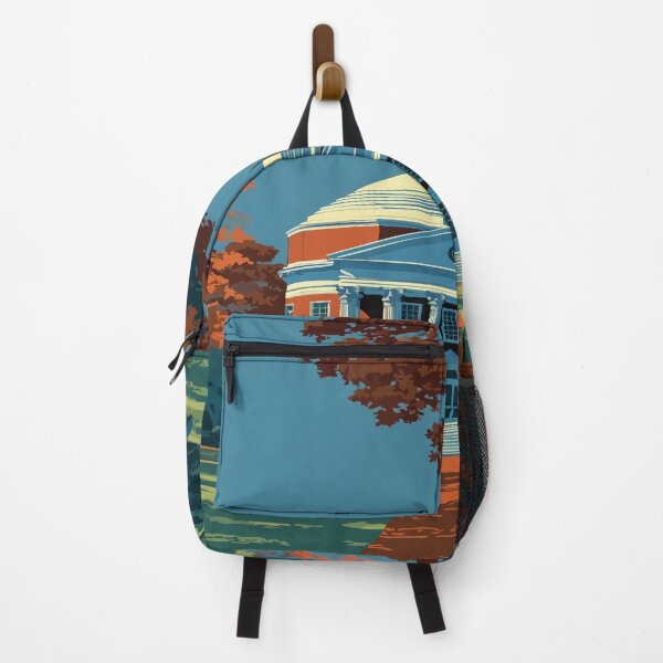 Item preview, Charlottesville Virginia Vintage Travel Art | The Rotunda Illustration designed and sold by TuncGK.