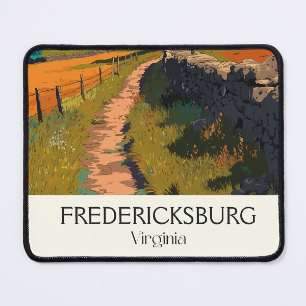 Item preview, Fredericksburg Virginia Vintage Travel Design | Historic Countryside Art designed and sold by TuncGK.