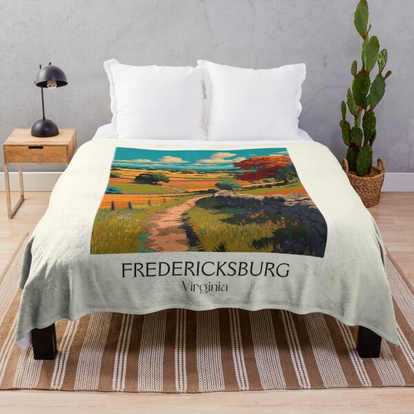 Item preview, Fredericksburg Virginia Vintage Travel Design | Historic Countryside Art designed and sold by TuncGK.