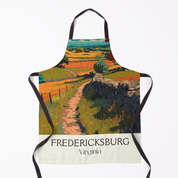 Item preview, Fredericksburg Virginia Vintage Travel Design | Historic Countryside Art designed and sold by TuncGK.