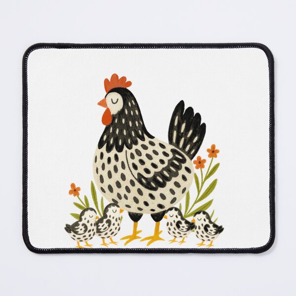 Item preview, Cottagecore hen with chicks Sticker  designed and sold by Taika Tori Art .