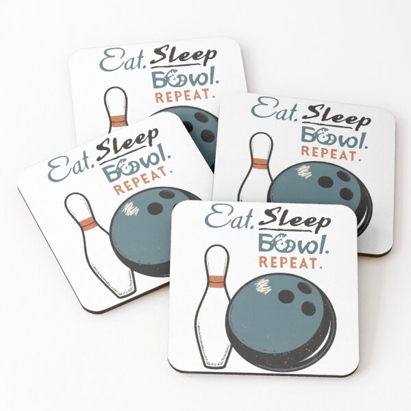 Item preview, Eat Sleep Bowl Repeat – Vintage Bowling Tee designed and sold by Iuqiune.
