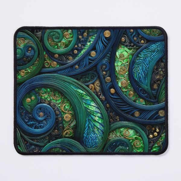 Item preview, New Zealand Māori Paua Pattern Koru Design 470 designed and sold by GrinGalore.