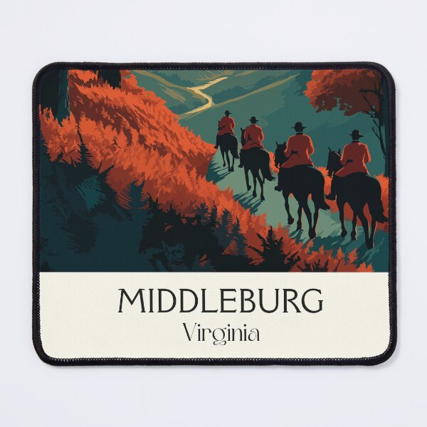 Item preview, Middleburg Virginia Vintage Travel Art | Hunt Country Equestrian Design designed and sold by TuncGK.