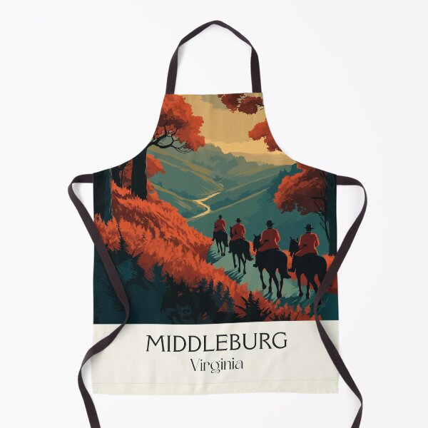 Item preview, Middleburg Virginia Vintage Travel Art | Hunt Country Equestrian Design designed and sold by TuncGK.