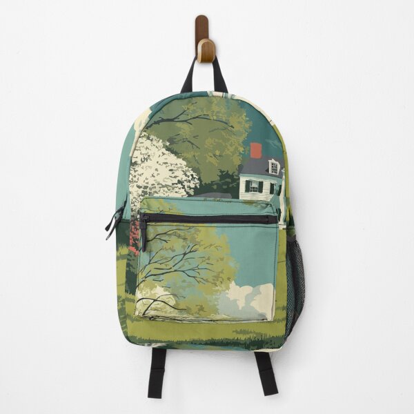 Item preview, Mount Vernon Virginia Retro Travel Design | George Washington's Estate Art designed and sold by TuncGK.